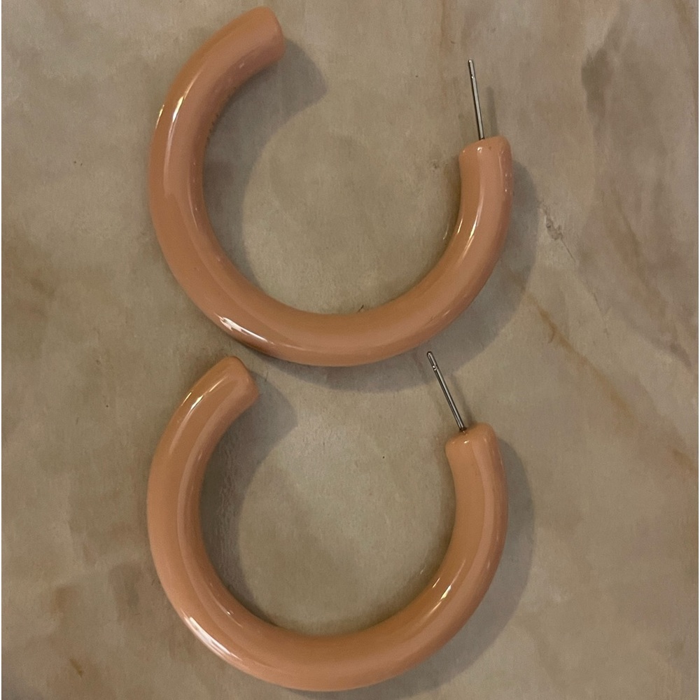 Sparklemuse brown sugar large hoops